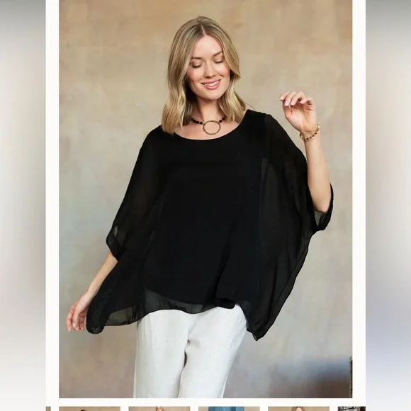 Cobblestone Martina Silk Top - Picture 1 of 6